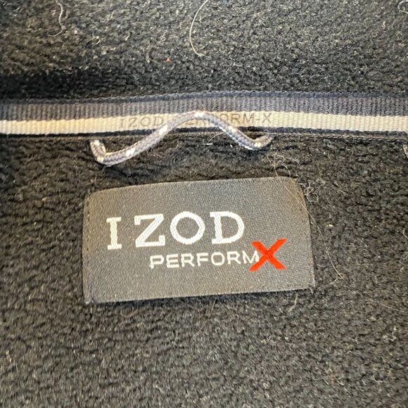 Izod Mens Jacket Large PerformX Black Full-Zip100% Polyester Outdoors Colorblock - Picture 5 of 7